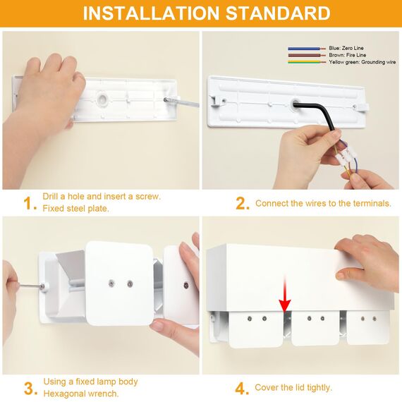 Kingwen 30W LED Wandleuchten Innen/Außen Wandlampe Aussen Auf und ab Einstellbarer Lichtstrahl 3000K Außenlampe Warmweiß LED Außenwandleuchte IP65 Wasserdichte