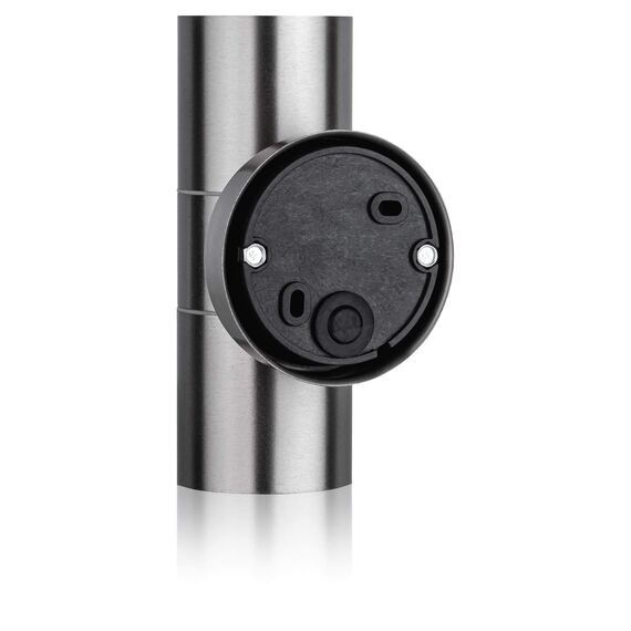 SEBSON Außenleuchte 2er Set - Wandleuchte Edelstahl up down - inkl. 4x GU10 LED Lampe 3W kaltweiß 6500K - LED Außenwandleuchte 230V