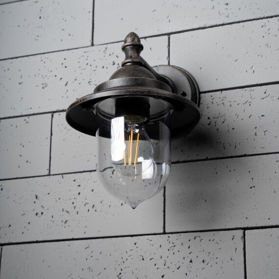 CGC Lighting Coach-Laterne für den Außenbereich, Wandleuchte, Garten, Veranda, Terrasse, Garten, traditioneller Wintergarten, Tür, Schuppen, Vintage-Retro (Antike Bronze)