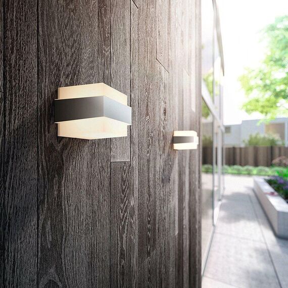 Philips myGarden Wandaussenleuchte Shovel, 9,5W, Edelstahl