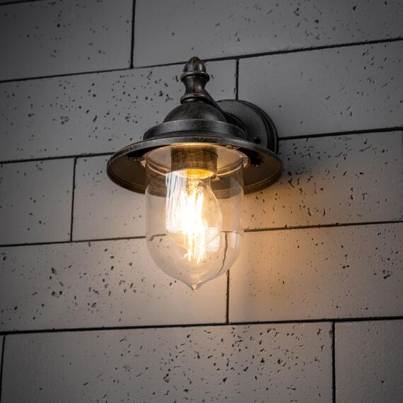 CGC Lighting Coach-Laterne für den Außenbereich, Wandleuchte, Garten, Veranda, Terrasse, Garten, traditioneller Wintergarten, Tür, Schuppen, Vintage-Retro (Antike Bronze)