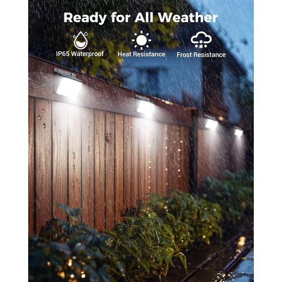 nipify Solarlampen für Außen mit Bewegungsmelder, 2 Stück 3 Modi Solarleuchten Aussenleuchte IP65 Wasserdichte, 168 LED Superhelle Solar Wandleuchte für Aussen Garage Wand