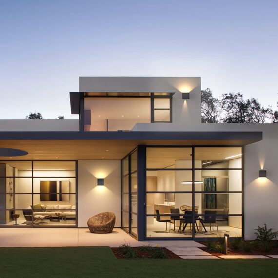 Klighten 2-Pack LED Wandleuchte Innen/Außen 12W Wandlampe Außen Auf und ab Einstellbarer Lichtstrahl 3000K Warmweiß Außenwandleuchte IP65 Wasserdichte Wandleuchten (Schwarz)