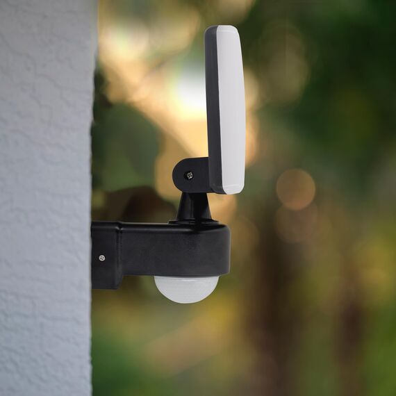 SSC-LUXon NORSU Außenstrahler Wand mit Bewegungsmelder Außen 29W LED Flutlicht - Außenwandleuchte Strahler IP65 wetterfest 4000K 230V