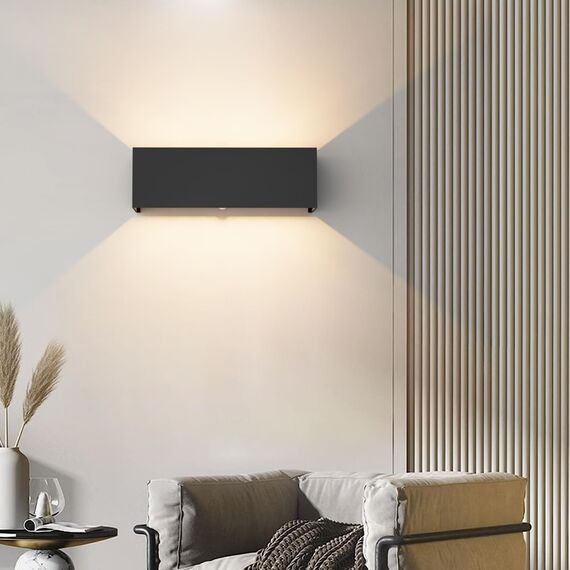 Klighten 30W Außenlampe mit Bewegungsmelder, 2PCS Aussenleuchten mit bewegungsmelder Einstellbarer Lichtstrahl, Außenwandleuchte mit Bewegungsmelder Außen/Innen für Garten, IP65,3000K, Anthrazit