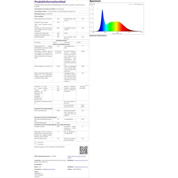 Brennenstuhl LED Strahler JARO 20060, Leuchte 150W für außen (Außenstrahler zur Wandmontage, Fluter 17500lm aus Aluminium, IP65)