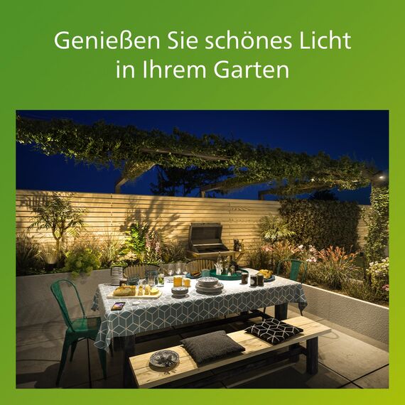 Philips Shadow LED Outdoor Wandleuchte (4,5 W), wetterfeste Außenleuchte mit warmweißem Licht, energiesparende LED Beleuchtung, anthrazit