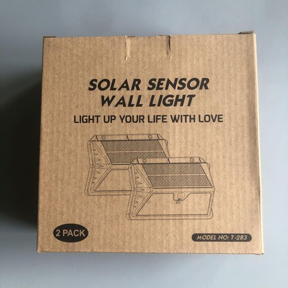 OUILA Solarlampen für Außen, 3 Modi LED Solar mit Bewegungsmelder, 185 LED Solarleuchten Lampe Outdoor IP65 Wasserdichte Wandleuchte für Garten, Hof, Stufen, Deck, Haustüren, Garage(2 Stück)