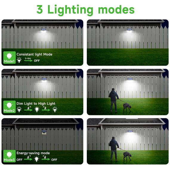 nipify Solarlampen für Außen mit Bewegungsmelder, 【6 Stück】 140 LED 3 Modi Solarleuchten für Außen IP65 Wasserdichte LED Solar Aussenleuchte mit Bewegungsmelder Aussen für Wandleuchte, Garten, Garage