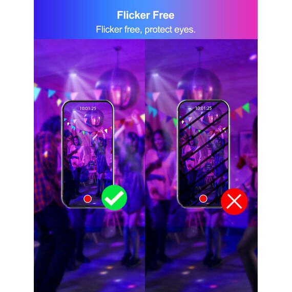 HEKEE Rgb Led Strahler Außen, Farbwechsel 50W, DIY-Blitzmodus, RGBW Led Fluter, Timer, Bluetooth IP66 wasserdicht