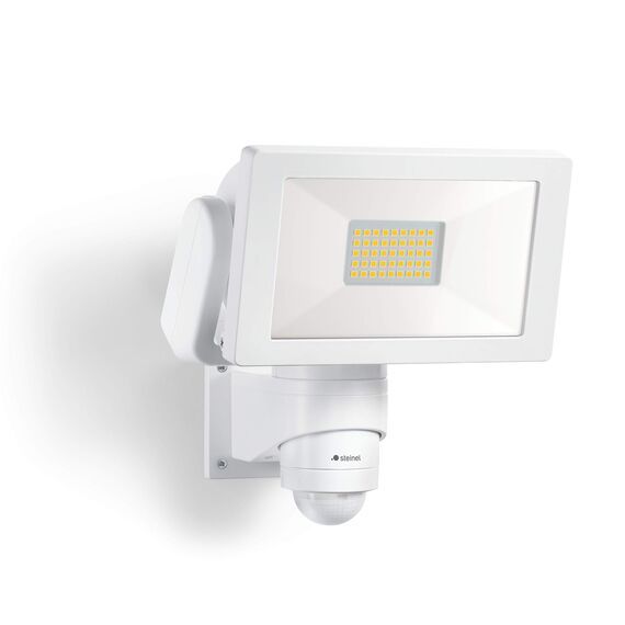 Steinel LED Strahler LS 300 S weiß, 29,5 W Flutlicht, 240° Bewegungsmelder, 12 m Reichweite, 4000 K neutralweiß