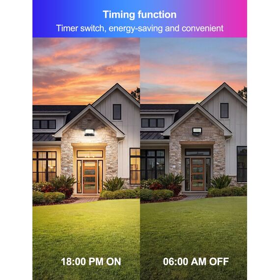 HEKEE Rgb Led Strahler Außen, Farbwechsel 30W, DIY-Blitzmodus, RGBW Led Fluter, Timer, Bluetooth IP66 wasserdicht…