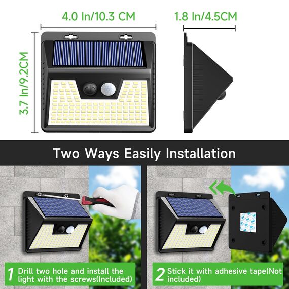 nipify Solarlampen für Außen mit Bewegungsmelder, 【6 Stück】 140 LED 3 Modi Solarleuchten für Außen IP65 Wasserdichte LED Solar Aussenleuchte mit Bewegungsmelder Aussen für Wandleuchte, Garten, Garage