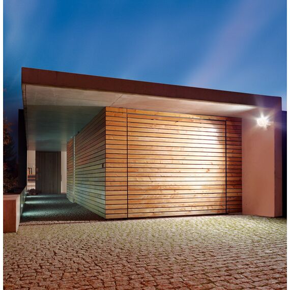 Steinel LED Strahler LS 300 S schwarz, 29,5 W Flutlicht, 240° Bewegungsmelder, 12 m Reichweite, 4000 K neutralweiß