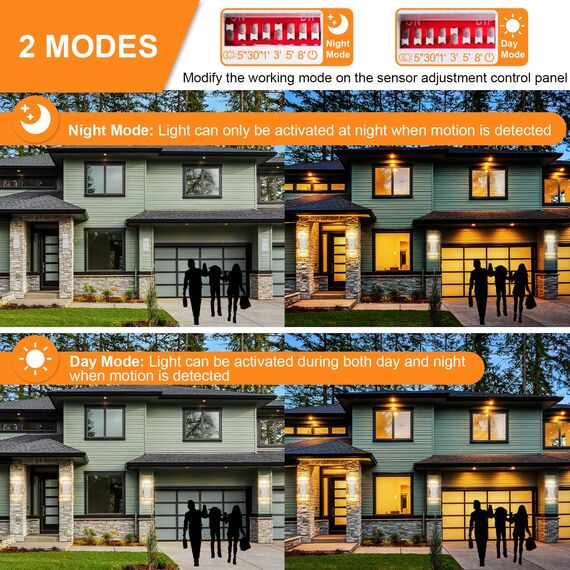 CELAVY Aussenlampe Außenlampe mit Bewegungsmelder - LED GU10 Außenleuchte Aussenleuchte Wand IP65 Up Down Wandleuchte Wandlampe aussen außen, Aussenbeleuchtung Außenbeleuchtung Hauswand, Weiß