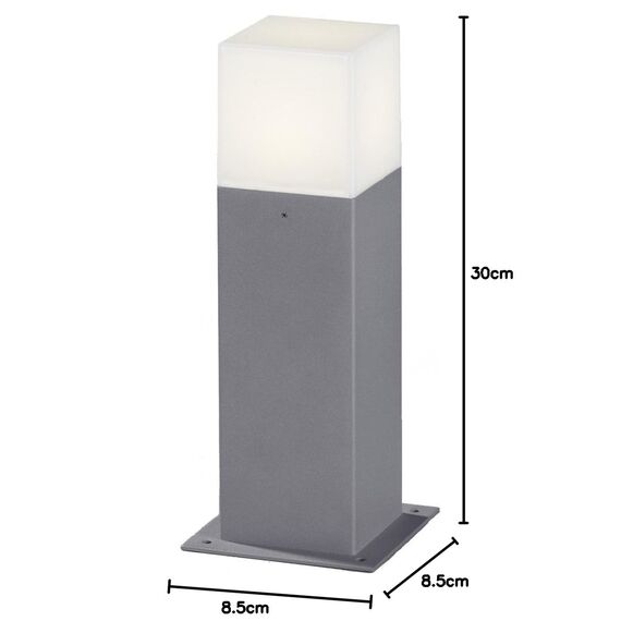 Trio Leuchten LED Außen-Wegeleuchte, Aluminiumguss, inklusiv 1 x E14, 4 W, Höhe 30 cm, titan 520060187