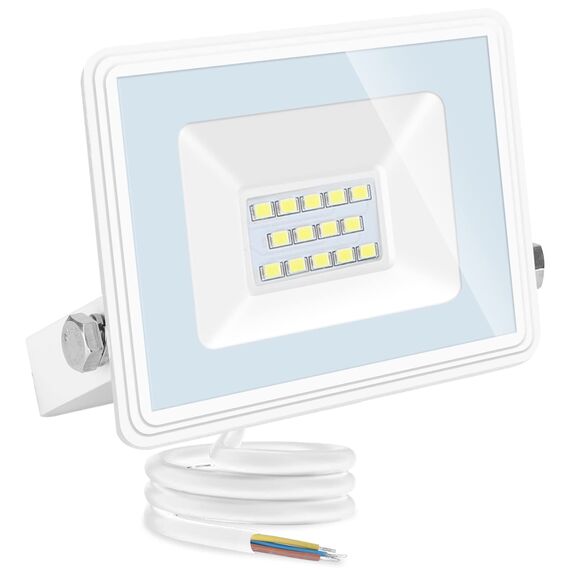 Aigostar 2er-Pack LED Strahler Außen 50W,4300LM Superhell LED Fluter,IP65 Wasserdicht Außenstrahler, 4000K Naturweiß Scheinwerfer Wandleuchtefür Garten, Innenhöfe, Garage, Hotel