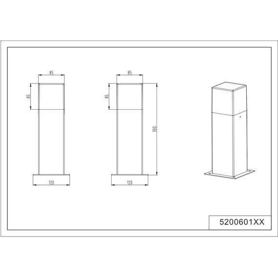 Trio Leuchten LED Außen-Wegeleuchte, Aluminiumguss, inklusiv 1 x E14, 4 W, Höhe 30 cm, titan 520060187