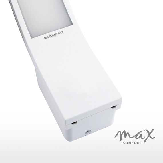 max K O M F O R T LED Aussenleuchten 15W IP54 4000K weiß | Wand-leuchte Wandlampe neutralweiß Flurleuchte Fluter modern PIRIT-BK-0