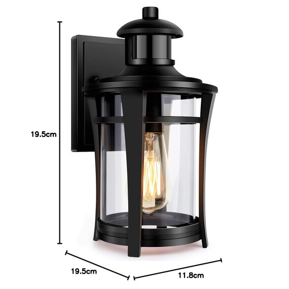 Lamomo Außenlampe mit Bewegungsmelder, 3 Beleuchtungsmodi Led Aussenlampe Lampe mit Bewegungsmelder Aussen, Wasserdichtes Außenleuchte Wandleuchte Außen Ausenbeleutung Hauswand für Haus, Eisenhaltig