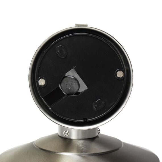 Licht-Erlebnisse Außenwandleuchte Metall Kunstglas in Silber IP44 Garten Terrasse B:24 cm E27 Rustikal Maritime Outdoor Wandlampe Balkon OSLO