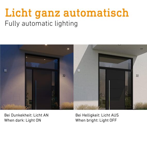 Steinel Dämmerungssensor NightmatIQ Anthrazit, Dämmerungsschalter außen, Lichtsensor für Außenbeleuchtung, IP54, 230 V
