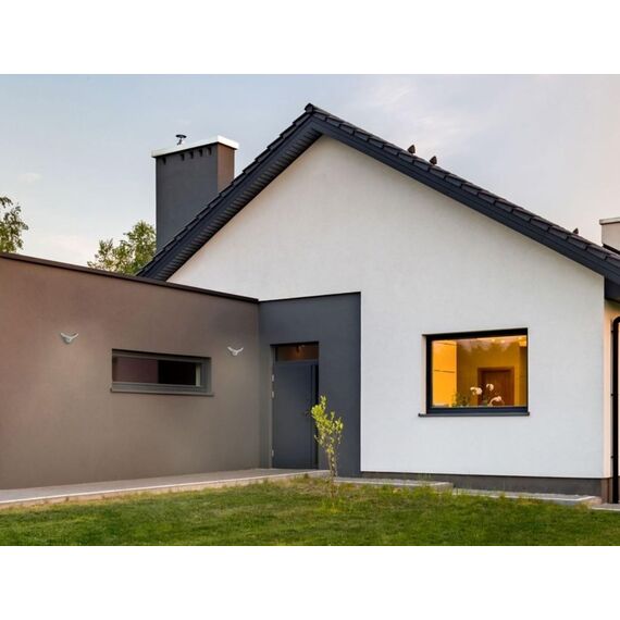 SEBSON® LED Aussenleuchte mit Bewegungsmelder, Wandleuchte anthrazit 15W 930lm, kaltweiß 5800K, IP54 Außenwandleuchte Sensor 9m / 140°