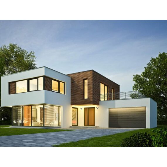 SEBSON® LED Aussenleuchte mit Bewegungsmelder, Wandleuchte anthrazit 15W 930lm, kaltweiß 5800K, IP54 Außenwandleuchte Sensor 9m / 140°