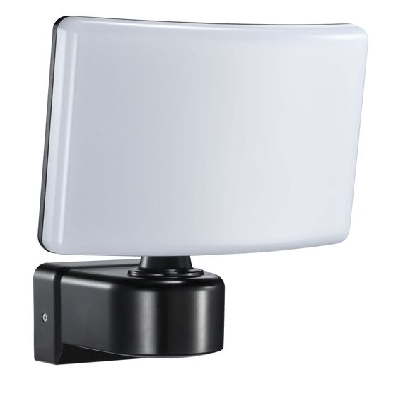 max K O M F O R T LED Außenwandleuchte Fluter Schwarz Schwenkbar | 30W Neutralweiß 4000K, IP65 | Eckmontage möglich | Wandlampe, Strahler, 2200lm, Modernes Design, Lebensdauer 50.000h | SUN2200A