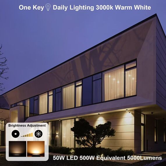 RGB LED Strahler Außen mit Fernbedienung, 1PCS RGBW 4450LM Dimmbar Farben Außenstrahler Outdoor, 3000K Warmweiß Fluter Flutlichtstrahler Farbwechsel Beleuchtung Flutlicht Garten IP66 Wasserdicht