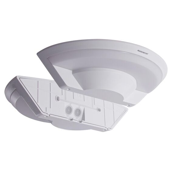 max K O M F O R T LED Aussenleuchte halb rund Wand-leuchte Wandlampe Flurleuchte Fluter 10W weiß modern IP54 SETA