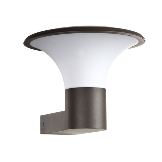 Trio Leuchten LED Außen-Wandleuchte, Aluminiumguss, inklusiv 1 x E27, 4 W, Höhe 22 cm, ø 27 cm, anthrazit 220160142, Schwarz