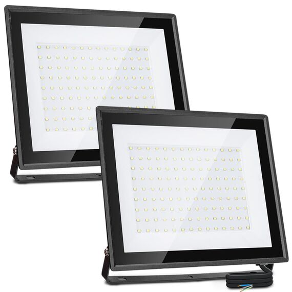 Aigostar LED Strahler Außen Innen 100W 8700LM Kaltweiss 6500K Ledstrahler Scheinwerfer IP65 Wasserdicht LED Außenstrahler für Hell Garten Garage Sportplatz Hof Fluter