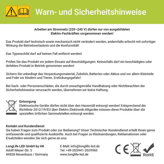 LongLife LED Wandleuchte 15W weiß Außenleuchte IP54 neutralweiße Lichtfarbe Außenwandleuchte Außenlampe Gartenleuchte Wegeleuchte Außenbeleuchtung | LongLife LED…