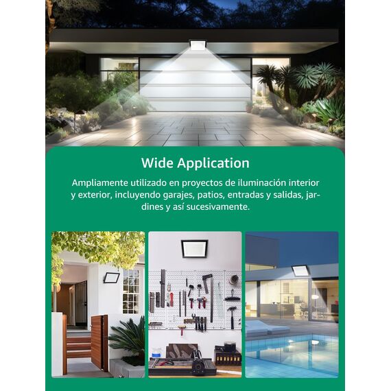 Aigostar LED Strahler Außen Innen 100W 8700LM Kaltweiss 6500K Ledstrahler Scheinwerfer IP65 Wasserdicht LED Außenstrahler für Hell Garten Garage Sportplatz Hof Fluter