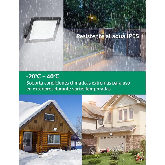 Aigostar LED Strahler Außen Innen 70W 6100LM Kaltweiss 6500K Ledstrahler Scheinwerfer IP65 Wasserdicht LED Außenstrahler für Hell Garten Garage Sportplatz Hof Fluter