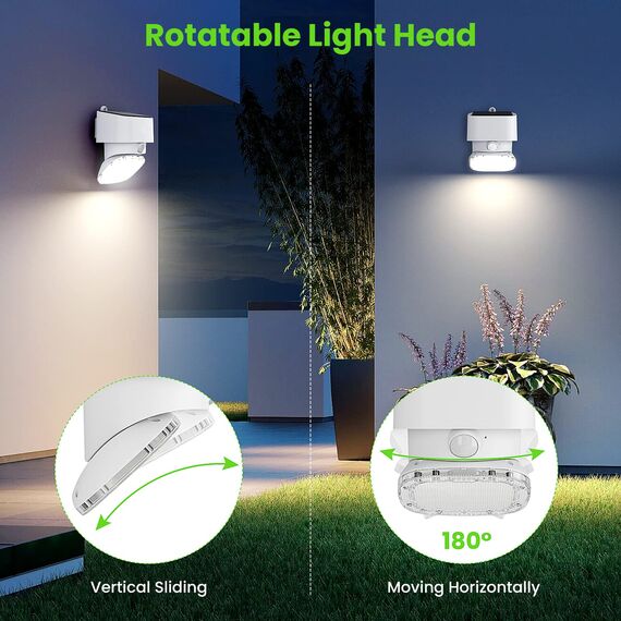 Tyreses Solarlampen für Außen für Garage,Terrasse,Garten (schwarz)