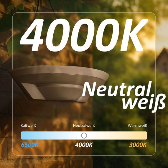 max K O M F O R T LED Aussenleuchte halb rund Wand-leuchte Wandlampe Flurleuchte Fluter 10W weiß modern IP54 SETA