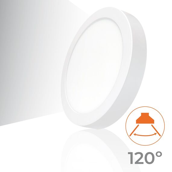 LED ATOMANT Packung mit 2 LED-Deckenleuchte Rund 300mm 24W, Neutralweiß Farbe (4500K), 2200 Lumen, Driver einschließlich