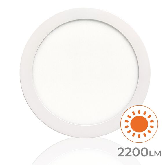 LED ATOMANT Packung mit 2 LED-Deckenleuchte Rund 300mm 24W, Neutralweiß Farbe (4500K), 2200 Lumen, Driver einschließlich