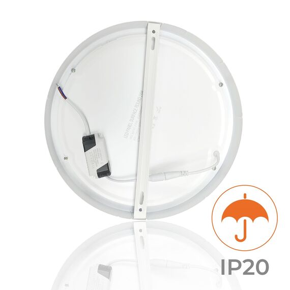 LED ATOMANT Packung mit 2 LED-Deckenleuchte Rund 300mm 24W, Neutralweiß Farbe (4500K), 2200 Lumen, Driver einschließlich