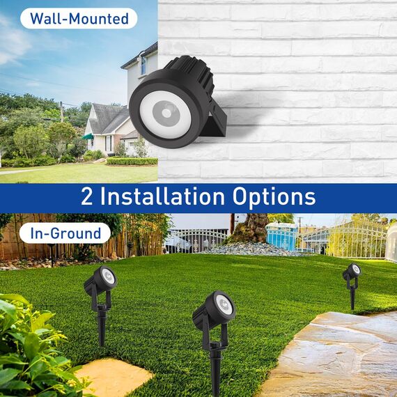 T-SUNUS Solarlampen für Außen RGB, Solarstrahler für außen mehrfarbig, Gartenstrahler Solar mit 6 Farbwechsel, IP65 Wasserdicht Auto ON/OFF für Weg Terrasse Rasen Baum