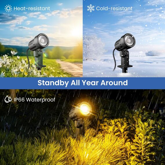 MEIHUA Solar Strahler mit Fernbedienung 2700K 4000K 6500K 3 Helligkeit 2 Dynamische Modi Gartenbeleuchtung IP66 Wasserdichte Gartenleuchten Timer Solarlampen für Außen Garten Bäume Pfade 4 Stück