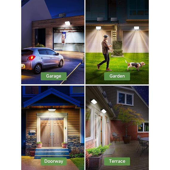 One Fire Solarlampen füR Außen, 468 LED 2000 Lumen Solarlampen füR Außen mit Bewegungsmelder…