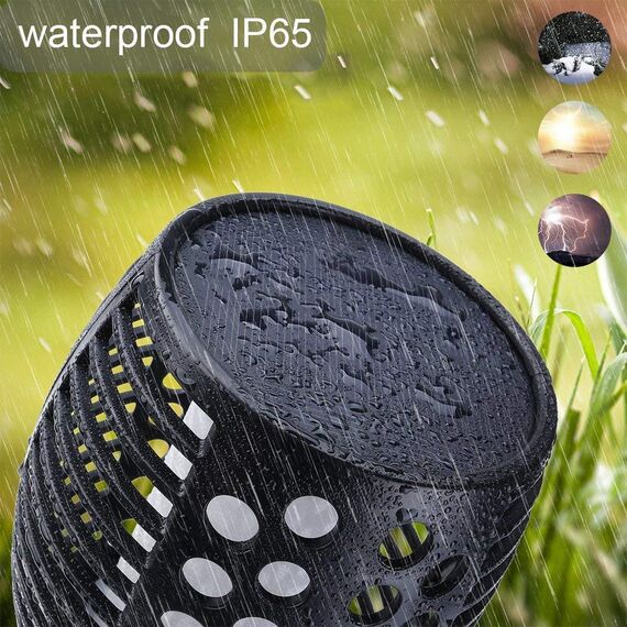 FVTLED Solarlampen Für Außen Garten 96 LED Gartendeko für Draußen leuchtet automatisch ein/aus mit Lichtsensor im Freien Solarbeleuchtung warmes Licht Gartenbeleuchtung wasserdicht IP65 2pcs