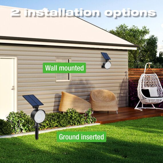 nipify RGB Solarlampen für Außen Garten mit 6 Farben, 4 Stück Solar Strahler Gartenleuchten IP65 Wasserdicht, Solarleuchte Aussenleuchte Wegeleuchten für Draußen Aussen Wege Outdoor