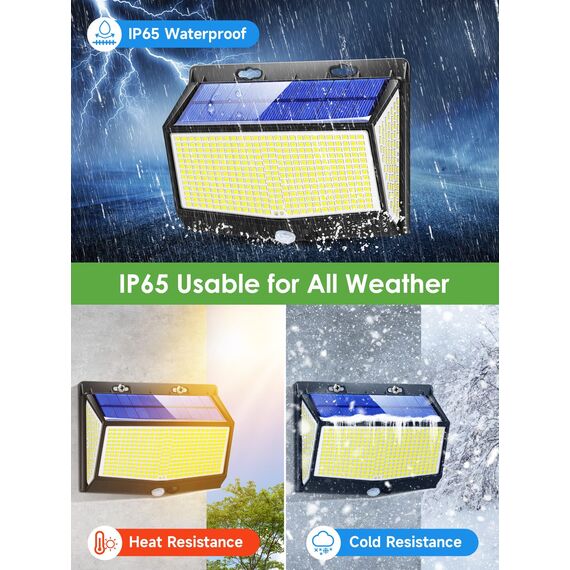 One Fire Solarlampen füR Außen, 468 LED 2000 Lumen Solarlampen füR Außen mit Bewegungsmelder…