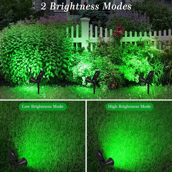 T-SUN Solarlampen für Außen 4 Stück, 4 LED Helle Garten-Licht, 2 Beleuchtungsmodi, IP65 Wasserdicht, Sicherheitsbeleuchtung, Großes Außenlicht für Garten