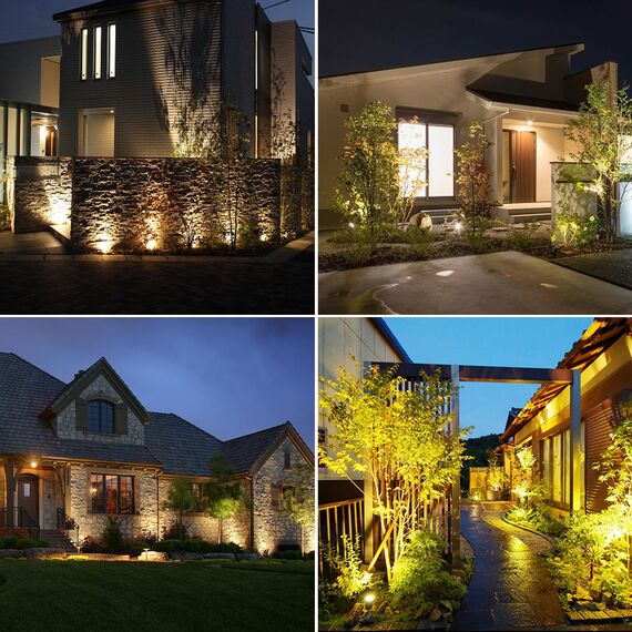 CORESLUX Solar Gartenleuchten Solarlampen für Außen Garten IP65 Wasserdicht Gartenleuchte Solar Gartenbeleuchtung 3000K LED Solarstrahler für Außen Gartenweg Bäume Sträucher (2 Licht)