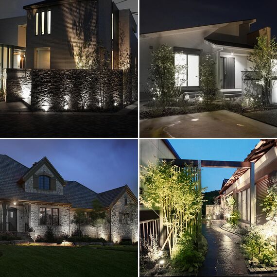 CORESLUX Solar Gartenleuchten Solarlampen für Außen Garten IP65 Wasserdicht Gartenleuchte Solar Gartenbeleuchtung 6000K LED Solarstrahler für Außen Gartenweg Bäume Sträucher (Weiß)